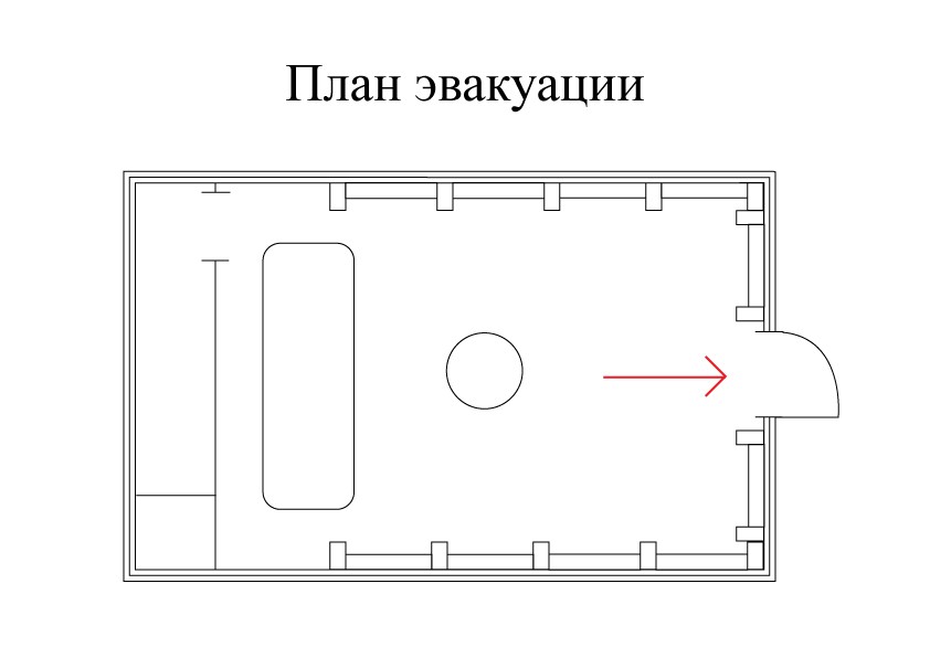 Разработка серии планов эвакуации Разработка серии планов эвакуации