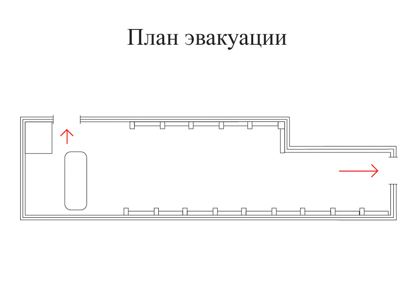 Разработка серии планов эвакуации