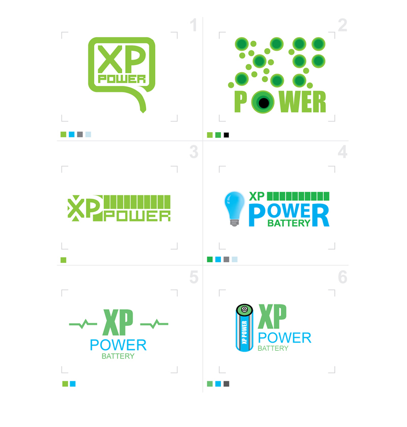 Разработка логотипа «XP Power Battery»